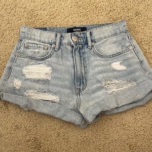 Aeropostale jean shorts, size 2, blue